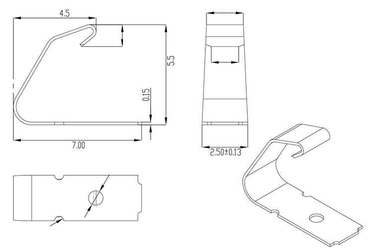 SMD彈片鍍金彈片可定制精密導(dǎo)電彈片